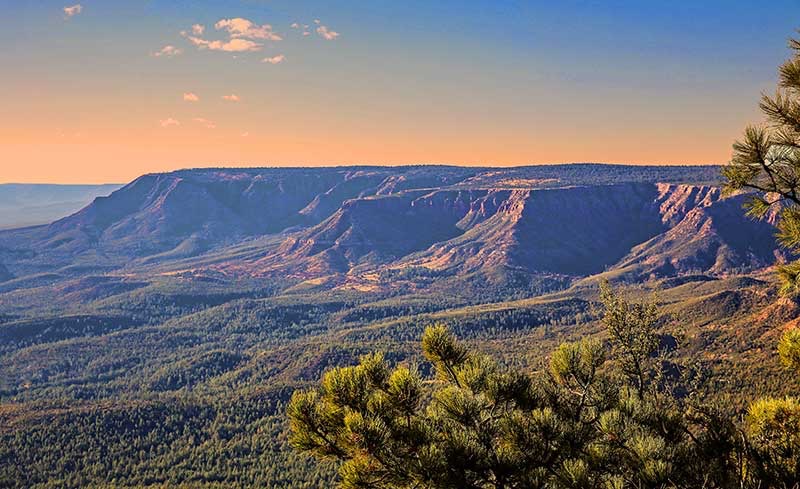 The Mogollon Rim above Payson, Arizona